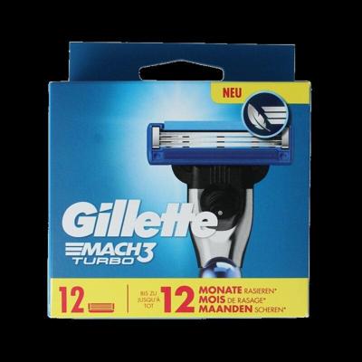 Gillette Mach 3 turbo blades 12 Stuks