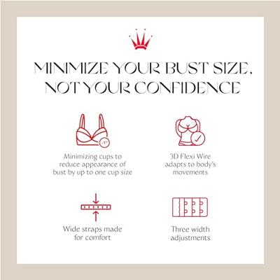 BH Ladyform Soft W X - Minimizer Bh - Bh voor kleinere borsten - Zwart - Stevige bh