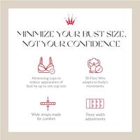 BH Ladyform Soft W X - Minimizer Bh - Bh voor kleinere borsten - Zwart - Stevige bh - thumbnail