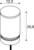 SLV 1006394 M-POL M Staande tuinlamp LED 19 W Antraciet - thumbnail