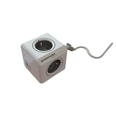 Allocacoc PowerCube Extended, stekkerdoos met USB - thumbnail
