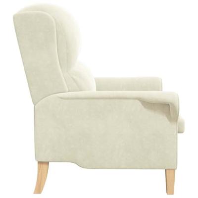 Fauteuil Crème 76 x 94 x 102 cm Fluweel