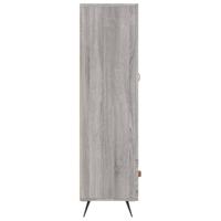 Hoge kast 69,5x31x115 cm bewerkt hout grijs sonoma eikenkleurig - thumbnail