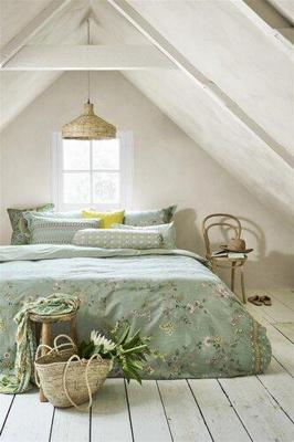 Pip Studio Pip Studio Dekbedovertrek Kili Flower - Groen 200x200/220 cm