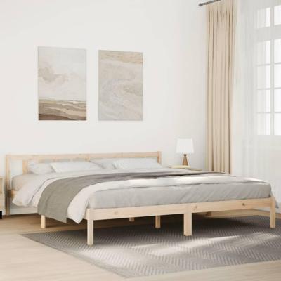 Bedframe extra lang zonder matras massief grenenhout 200x210 cm Bedframe extra lang zonder matras massief grenenhout 200x210 cm