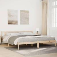 Bedframe extra lang zonder matras massief grenenhout 200x210 cm - thumbnail