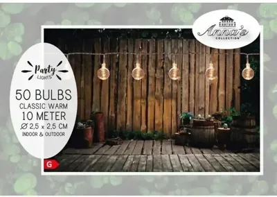 Anna's Collection partylights 50 LED 10 meter 2.5cm classic