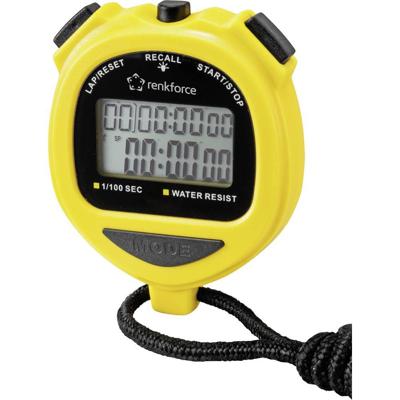 Renkforce RF-SW-120 Digitale stopwatch Geel