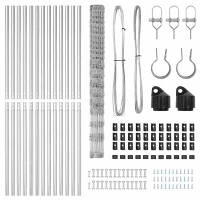 Weidehekwerk Zilver 25 x 1 m Gegalvaniseerd staal