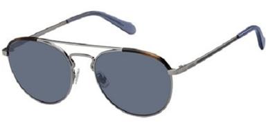 Fossil zonnebril dames piloot cat. 3 zwart/donkerblauw