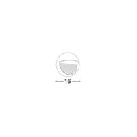 Lyora Ronde wandlampKrypton Ø 16cm grijs - 710446 - thumbnail