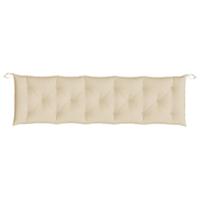 Tuinbankkussen 180x50x7 cm oxford stof beige - thumbnail