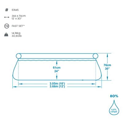 Bestway | Zwembad Fast Set 366 x 76 cm | Met Filterpomp - thumbnail