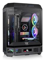 Thermaltake the tower 600 midi tower behuizing (zwart | 4x usb-a | 1x usb-c | tempered glass) - thumbnail
