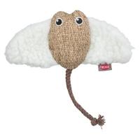 Trixie rog stof / pluche met kattenkruid / catnip wit / beige - thumbnail