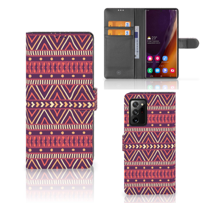 Samsung Galaxy Note20 Ultra | Telefoon Hoesje | Aztec Paars Samsung Galaxy Note20 Ultra | Telefoon Hoesje | Aztec Paars