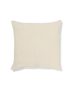 HEMA Kussenhoes 50x50cm katoen strepen bruin (bruin)