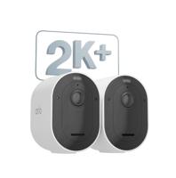 Arlo Pro 5 Draadloze WiFi Beveiligingscamera Buiten, 2K+ HDR, 160˚ Verbeterd Kleurennachtzicht, Sirene, Bewegingsdetectie, 2-Weg-Audio, 8 mnd Batterij, Arlo Secure Plan Proefperiode, 2 Cam, Wit - thumbnail