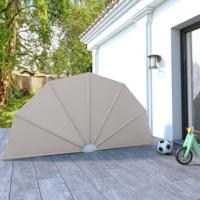 VidaXL Terrasscherm inklapbaar 160 cm crème - thumbnail
