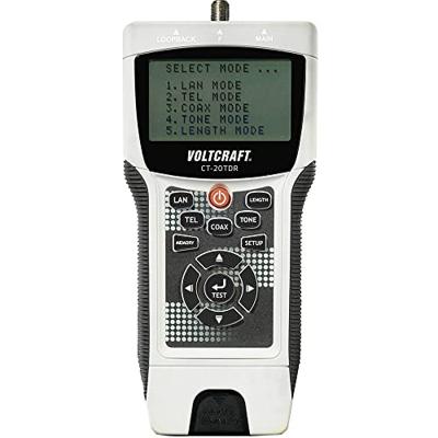 VOLTCRAFT CT-20TDR CT-20TDR Kabeltester Geschikt voor: Afgeschermde/niet-afgeschermde kabels, CAT3, CAT4, CAT5, CAT5e, CAT6, coax VOLTCRAFT CT-20TDR CT-20TDR Kabeltester Geschikt voor: Afgeschermde/niet-afgeschermde kabels, CAT3, CAT4, CAT5, CAT5e, CAT6, coax