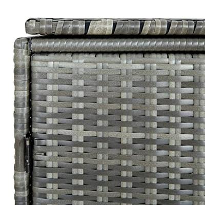 Containerberging dubbel 148x77x111 cm poly rattan antraciet Containerberging dubbel 148x77x111 cm poly rattan antraciet