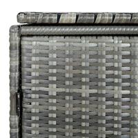 Containerberging dubbel 148x77x111 cm poly rattan antraciet - thumbnail