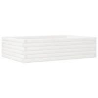 Plantenbak 90x60x23 cm massief grenenhout wit - thumbnail