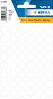 Etiket HERMA 1860 rond 12mm wit 240 stuks - thumbnail