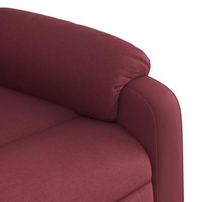 Fauteuil verstelbaar stof wijnrood
