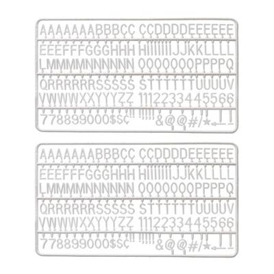 Letter set IEZZY voor letterbord 2x150 wit Letter set IEZZY voor letterbord 2x150 wit