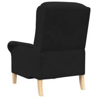 Fauteuil Zwart 76 x 94 x 102 cm Fluweel - thumbnail