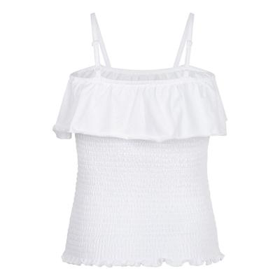 Smock Offshoulder T-Shirt White