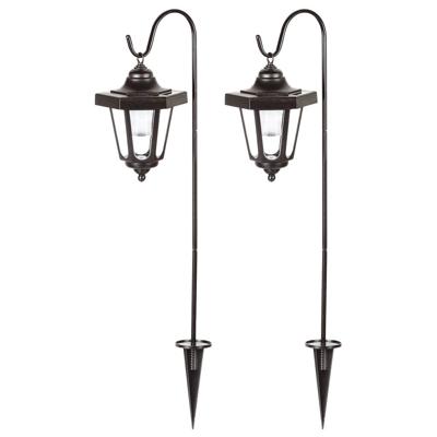 Smartwares Solar-paalverlichting 0,12 W zwart 2 st GOS-001-DB