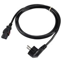 Sygonix SY-6733072 Apparaat (koud) Aansluitkabel Zwart 2 m Afsluitbaar - thumbnail