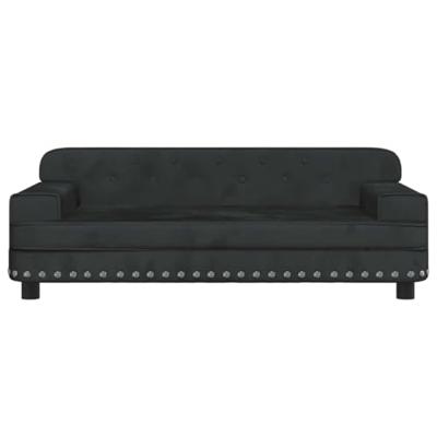 Hondenmand 90x53x30 cm fluweel zwart