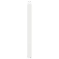 Bartafelpoten 2 st U-vormig 40x(100-101) cm staal wit - thumbnail