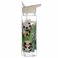 Panda Duurzame 550ml Waterfles Flip Straw - thumbnail