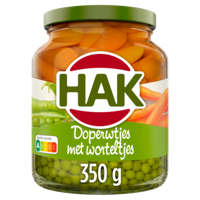 Hak Doperwtjes met Worteltjes 350 g bij Jumbo - thumbnail