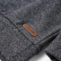 Kindertrui met vossenprint 116 gemleerd marineblauw - thumbnail