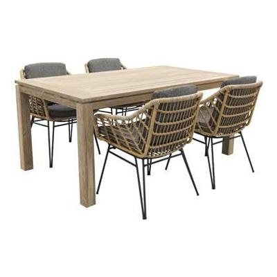 4 Seasons Cottage/Rome grey 170 cm. tuinset - 5-delig