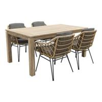 4 Seasons Cottage/Rome grey 170 cm. tuinset - 5-delig - thumbnail