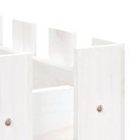Plantenbak verhoogd hekontwerp 100x50x50 cm grenenhout wit - thumbnail