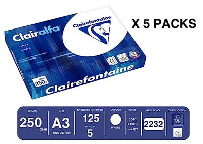 Doos A3 papier 250 gram Clairefontaine Clairalfa Doos A3 papier 250 gram Clairefontaine Clairalfa
