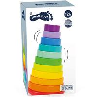 Small Foot houten stapeltoren regenboog, 11dlg. - thumbnail