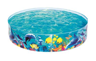 Bestway Stijve Kinderzwembad PVC Marine 183x38 cm +2 Jaar Tuin 55030