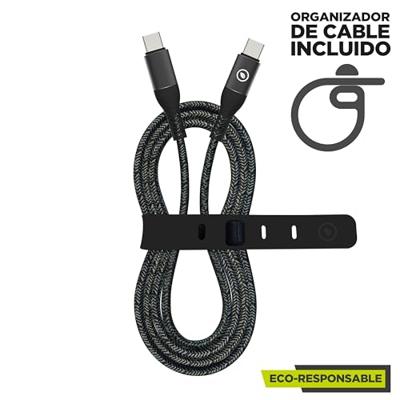Kabel USB-C naar USB-C Muvit for Change Zwart 1,2 m Kabel USB-C naar USB-C Muvit for Change Zwart 1,2 m