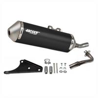 Tecnigas Uitlaat 4scoot black | kymco agility 50cc 4t / gy6 - thumbnail