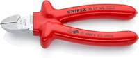 Knipex zijsnijtang verchroomd dompelisolatie, vde-getest 160 mm - 7007160 - thumbnail