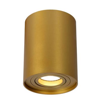 Lucide TUBE - Plafondspot - Ø 9,6 cm - 1xGU10 - Mat Goud / Messing