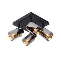 Lucide ALION - Plafondspot - 4xE14 - Zwart - thumbnail